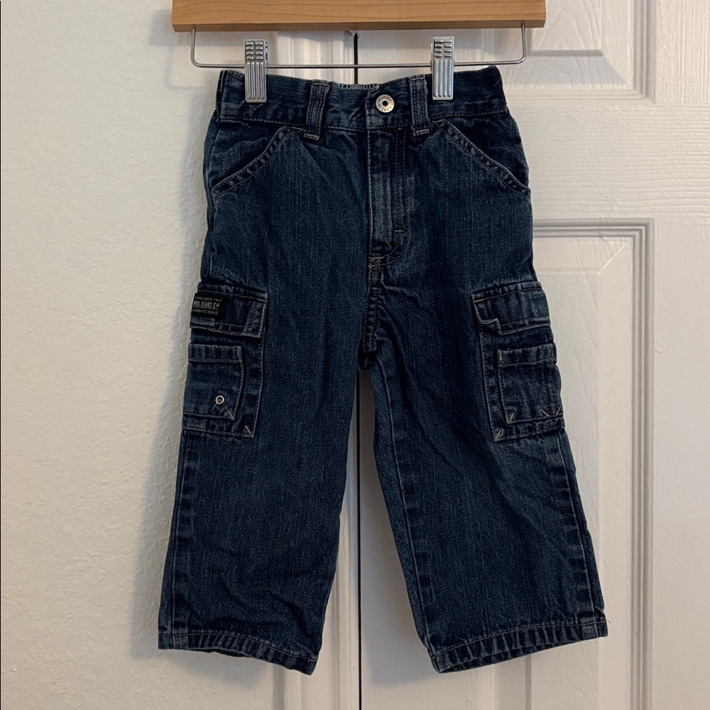 Wrangler Dark Blue Cargo Jeans for Kids